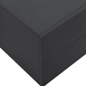 Noční stolek 40x29x30 cm se 2 šuplíky, černá