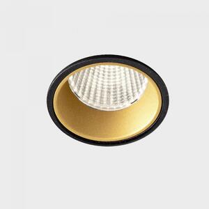 KOHL LIGHTING KOHL-Lighting VERSUS zapuštěné svítidlo s rámečkem pr. 80 mm černá-zlatá 38° 15 W CRI 80 3000K Non-Dimm