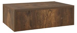 Nástěnný noční stolek 46x30x15 cm se šuplíkem, vzhled dřeva