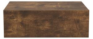Nástěnný noční stolek 46x30x15 cm se šuplíkem, vzhled dřeva
