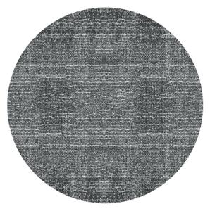 PRESENT TIME Bavlněný černý kulatý koberec Washed ∅ 150 cm