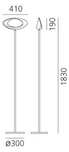 Artemide 1180010A Cabildo terra, designová stojací lampa se stmívačem, 44W LED 3000K, výška: 183 cm