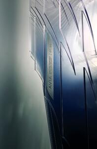 Slamp Avia suspension M, modré svítidlo od Zaha Hadid - limitovaná edice, 3x52+1x50W E27, délka 100cm