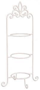 Bílý kovový etažér / stojan na talíře se 3 patry – 33 / 77 cm 77 Iron