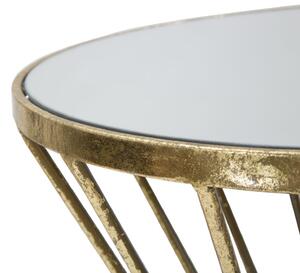 Zlatý odkládací stolek Mauro Ferretti Hypon S 35X70 cm
