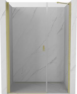 Mexen Mist-B sprchové dveře otočné 115 cm, transparentní, zlaté kartáčované - 8A2-115-001-55-00