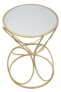 Odkládací stolek Mauro Ferretti Onimo M 38x53 cm, zlatá/stříbrná