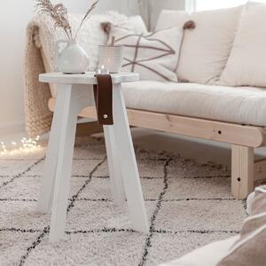 KARUP DESIGN Odkládací stolek z borovicového dřeva Country White 40 × 40 × 45 cm