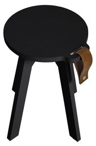 Černý Odkládací stolek z borovicového dřeva Country 40 × 40 × 45 cm KARUP DESIGN