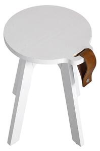 Bílý Odkládací stolek z borovicového dřeva Country 40 × 40 × 45 cm KARUP DESIGN