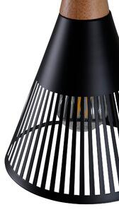 Závěsná lampa Gruid, černá