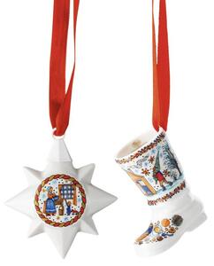 Rosenthal Vánoční set porcelánová mini botička a mini hvězda, Vánoční pečení, limitovaná edice 02481-727321-28622