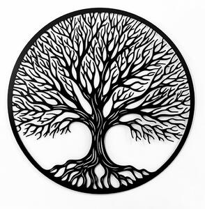 FeelHappy Dřevěný obraz - Strom života Husté větve Velikost dřevěného obrazu: 20 x 20 cm