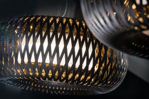 Slamp Kalatos black-gold, designové závěsné svítidlo, 4x12W E27, prům 63cm