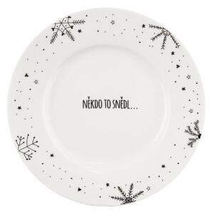Porcelánový dezertní talíř VLOČKA 20 cm