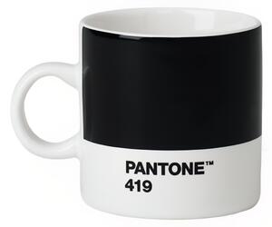 Černý porcelánový hrnek na espresso Pantone Black 419 120 ml