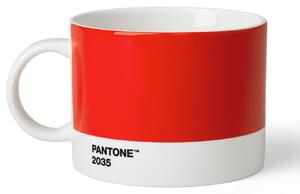 Červený porcelánový hrnek Pantone Red 2035 475 ml
