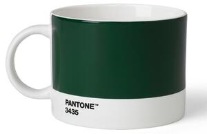 Tmavě zelený porcelánový hrnek na čaj Pantone Dark Green 3435 475 ml