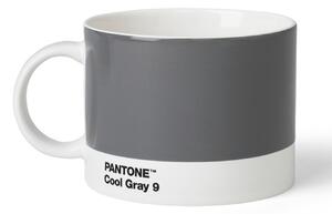Šedý porcelánový hrnek na čaj Pantone Cool Gray 9 475 ml
