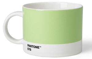 Světle zelený porcelánový hrnek na čaj Pantone Light Green 578 475 ml