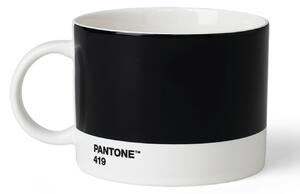 Černý porcelánový hrnek na čaj Pantone Black 419 475 ml