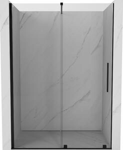 Mexen Velar posuvné sprchové dveře 130 cm, transparentní, černé - 871-130-000-01-70