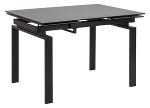 ACTONA Jídelní stůl Huddersfield černá 76 × 200 × 85 cm