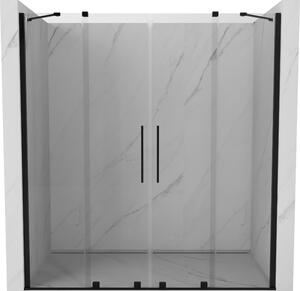 Mexen Velar Duo sprchové dveře posuvné 170 cm, transparentní, černé - 871-170-000-02-70