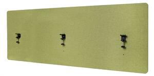 Akustický panel na stůl HWC-G75 - dvoustěnná látka/textil - 60x160 cm - zelená
