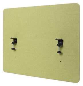 Akustický panel na stůl HWC-G75 - dvoustěnná látka/textil - 60x75cm - zelená