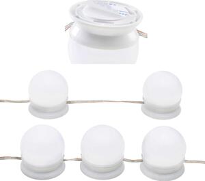 Světelný řetěz s 10 LED světly na toaletní stolek s USB