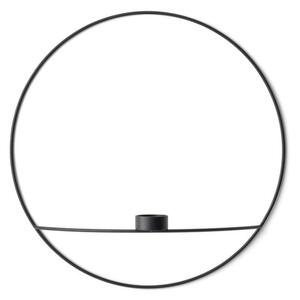 Audo (Menu) Nástěnný svícen POV Circle Tealight Candleholder L, black