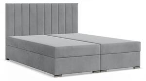 Kontinentální postel s úložným prostorem AGEN 140x200 výběr z barev TRINITY 14 světle šedá