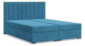 Kontinentální postel s úložným prostorem AGEN 140x200 výběr z barev TRINITY 13 azurová