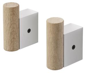 Muuto Věšáky Attach, aluminum/oak