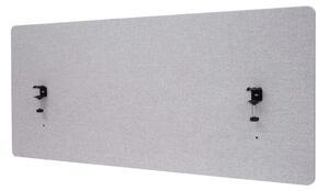 Akustický panel na stůl HWC-G75 - dvoustěnná látka/textil - 60x140 - šedá