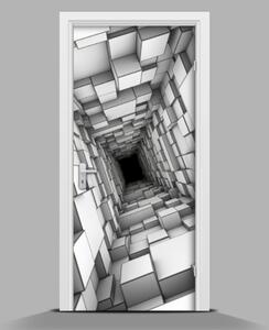 Samolepící nálepka na dveře Abstraktní geometrie wallmur-pl-f-55216784