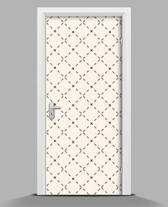 Samolepící nálepka na dveře Přerušované čtverce wallmur-pl-f-73619294