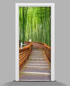 Nálepka fototapeta na dveře Cesta mezi bambusy wallmur-pl-f-81607376