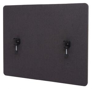 Akustický panel na stůl HWC-G75 - dvoustěnná látka/textil - 60x75cm - hnědo-šedá