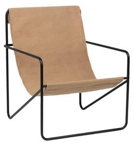 Křeslo Desert Lounge "Black / Sand" ferm LIVING