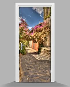 Nálepka na dveře Řecké městečko wallmur-pl-f-88826915