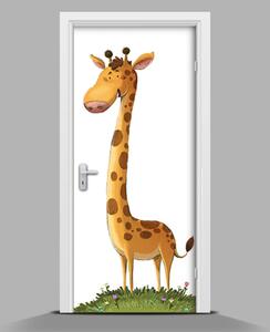 Nálepka na dveře Žirafa wallmur-pl-f-107553250