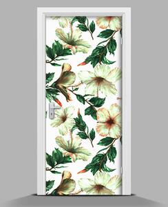 Samolepící tapeta na dveře Bílé květiny wallmur-pl-f-120179514