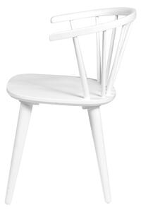 Bílá kaučuková jídelní židle Rowico Eltra