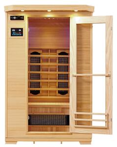 Infračervená sauna/ tepelná kabina Oslo s keramickými radiátory a dřevem Hemlock