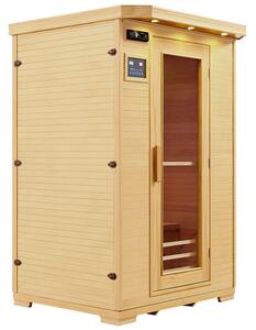 Infračervená sauna/ tepelná kabina Oslo s keramickými radiátory a dřevem Hemlock