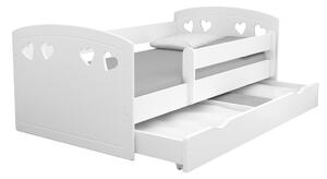 Dětská postel se zábranou Ourbaby Julie 160x80 cm bílá