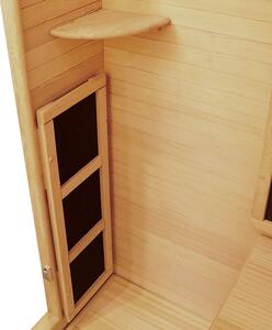 Infračervená sauna/ tepelná kabina Oslo s triplexním topným systémem a dřevem Hemlock