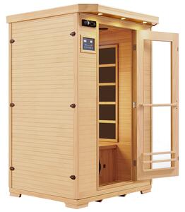 Infračervená sauna/ tepelná kabina Oslo s triplexním topným systémem a dřevem Hemlock
